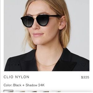Krewe Clio Nylon FENNEL TO HAZEL 24K Sunglasses
